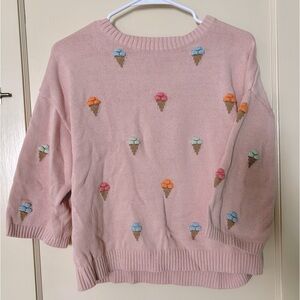 LOFT Pink Ice Cream Sweater